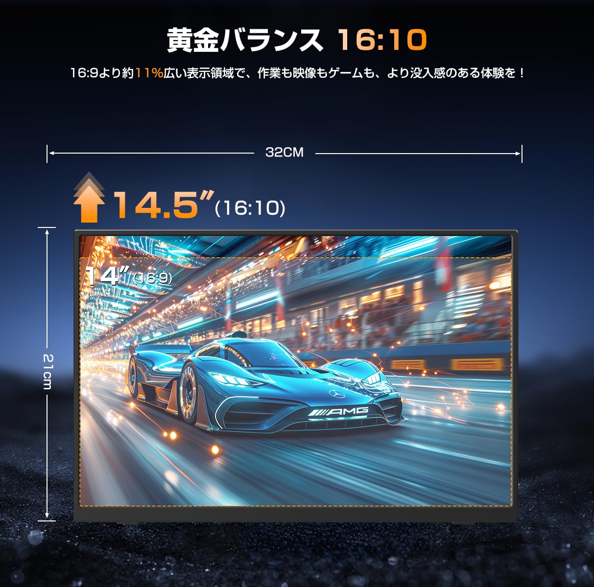 Amazon.co.jp: EVICIV モバイルモニター 4K 14.5インチ 【卓上スタンド