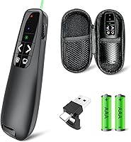 Vista 9 de Clicker de Presentación con Estuche de Almacenamiento: Presentador Remoto Inalámbrico: Puntero Láser Rojo Clickers de Computadora, Clicker USB C