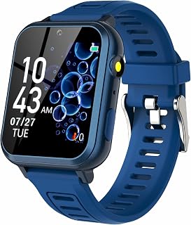 Sedzofan Kids Smart Watch for Boys Girls 4-12: 24 Puzzle Games, HD Touch Screen, Camera, Music Player, Pedometer, Alarms - Fun Educational Toy