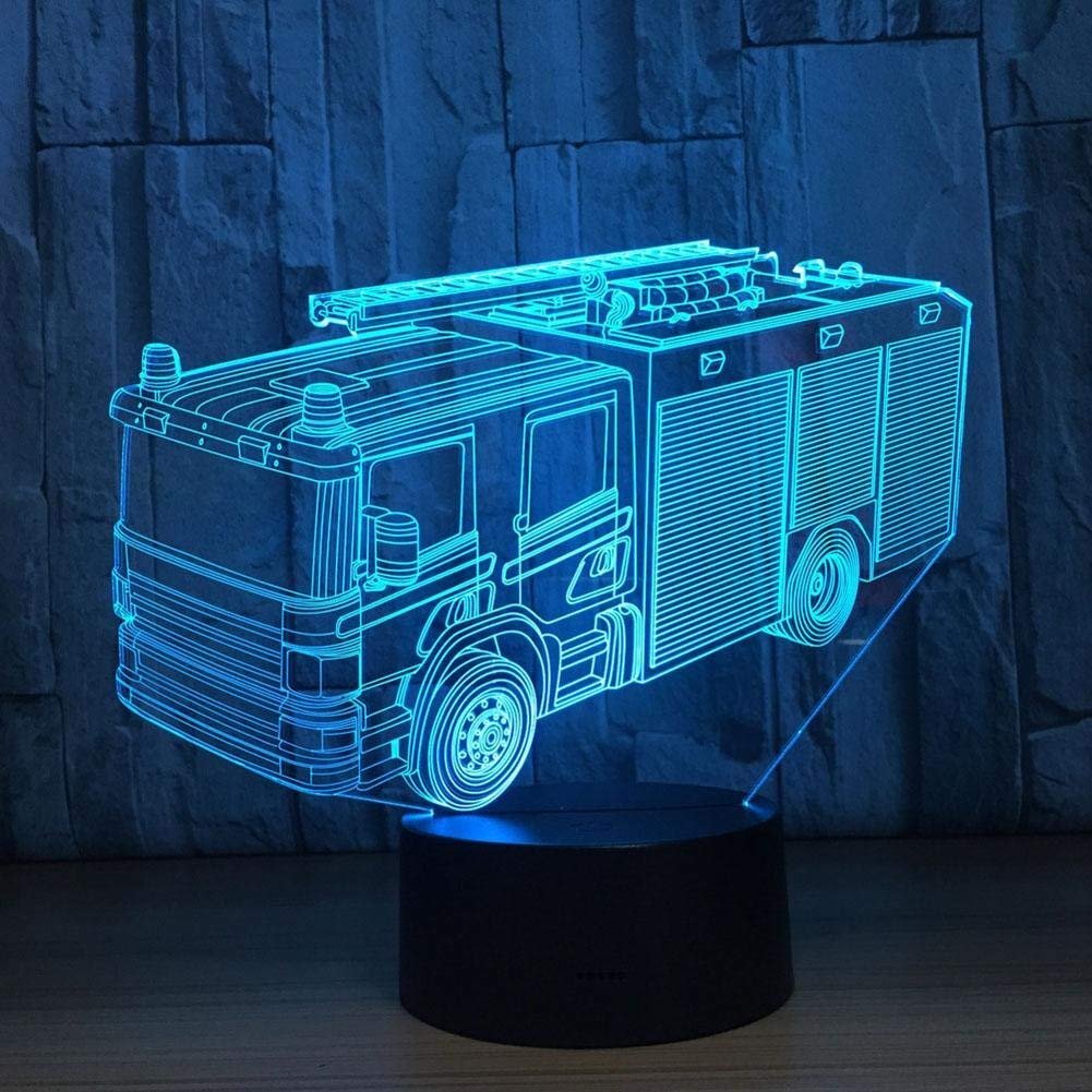 Control Remoto Colores Lámpara 3D Ilusión Óptica - 16 Colores Cambiantes Con Control Remoto Para Decoración Y Niños Lámpara 3D Efecto óptico