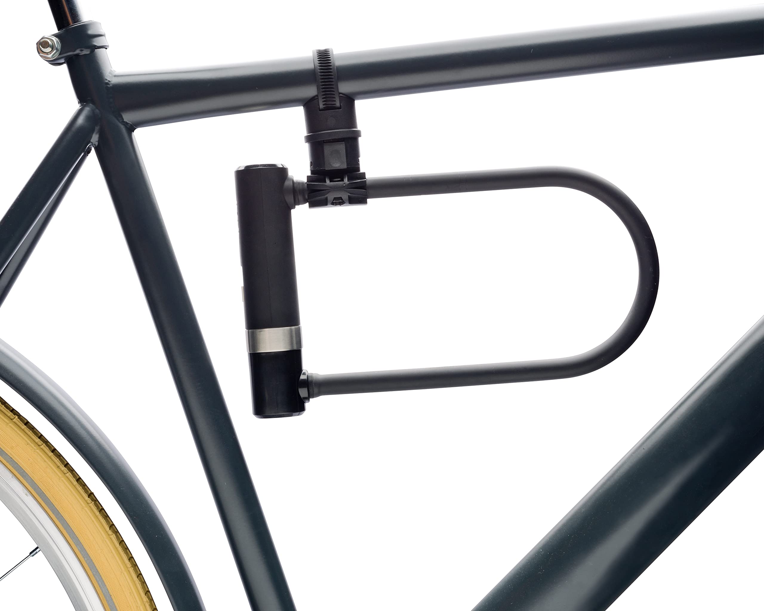 AXA Newton UL-300 Antivol vélo, Antivol U, Cadenas pour vélo et scooter, VTT, Électrique, Robuste, Avec support solide, 30 cm x 14 mm