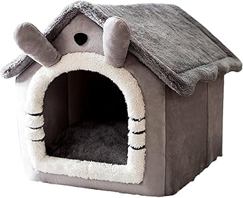 Cloyster Cat Beds for Indoor Cats Removable Washable Cat Houses for Outdoor Cats Soft Plush Warm Bed Cave Pets House