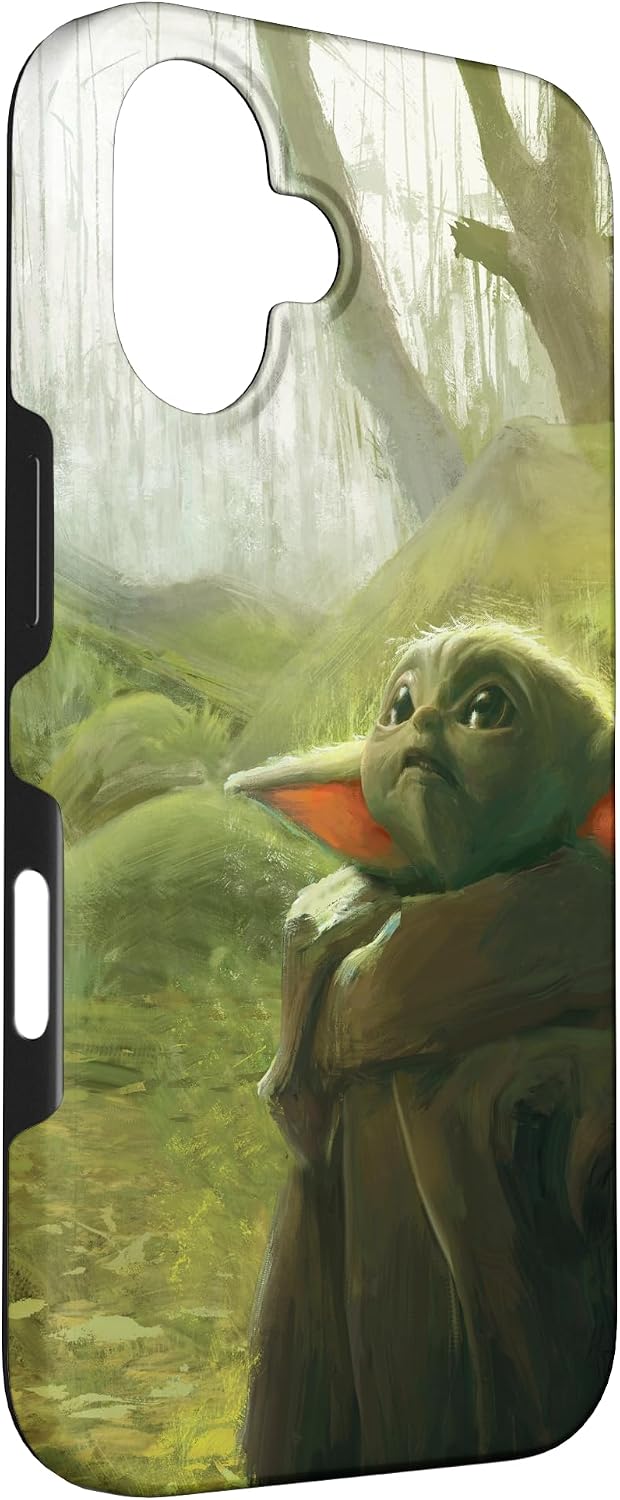 Star Wars The Mandalorian The Child Grogu in the Forest Art Case for iPhone 16
