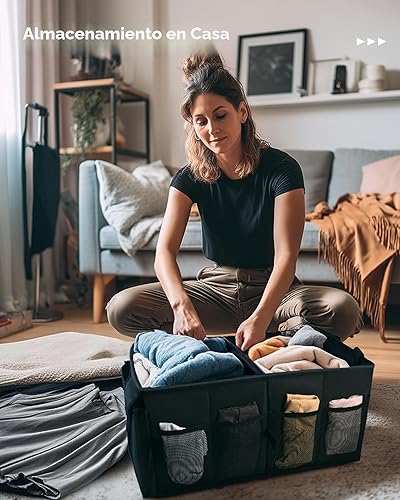 Miniatura 10 de HOTOR Organizador de Maletero - Organizador de Coche, Organizador de Maletero Plegable para SUVs y Sedanes, Organización de Coche Resistente