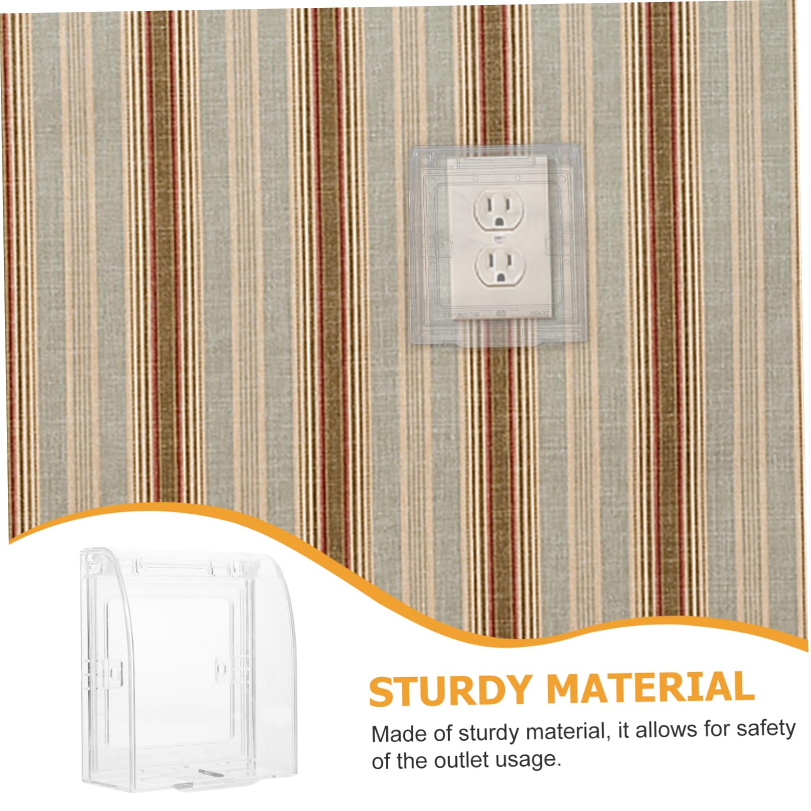 WOONEKY 10stücke Babyproof Steckdosenschutz Transparente Sicherheitsabdeckung Für Elektrische Steckdosen Kindersichere Wandsteckdosenabdeckung Installieren Schutz Vor Elektrischem Zugang