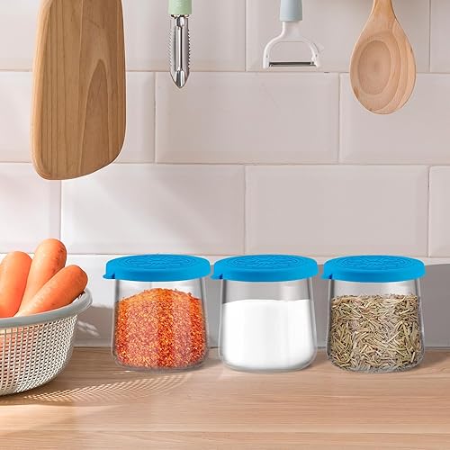 Miniatura 20 de Oui - Tapas de silicona para tarros de yogur, paquete de 36 fundas coloridas para tarros de vidrio de yogur Oui de 5 onzas, perfectas para botellas