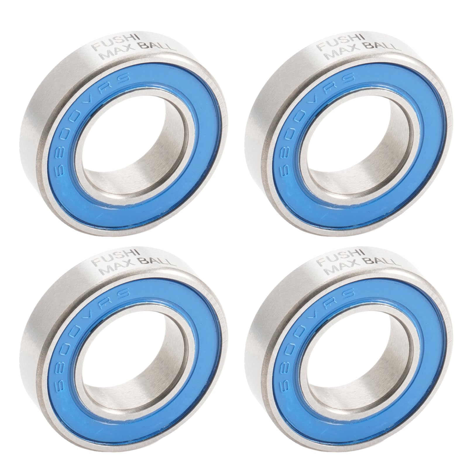 6800 VRS MAX łożysko nabojowe, wymiary 10 x 19 x 5 mm stal chromowana niebieska zalakowana tłuszczem, 6800 LLU Cart Full Balls Bearing do MTB Hub Pivot, (pick od 4 szt.)