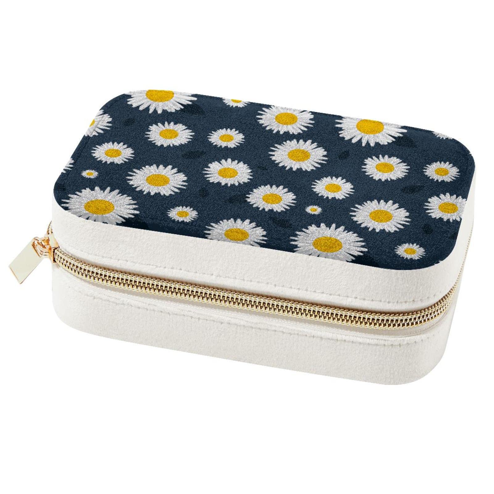 Organiseur de bijoux de voyage à fleurs pour vos week-ends