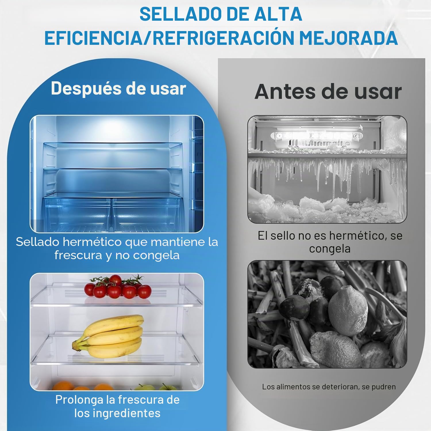 Universal Sello Magnético para Puerta De Frigorífico y Congelador,Junta de Sellado de Goma,Negro
