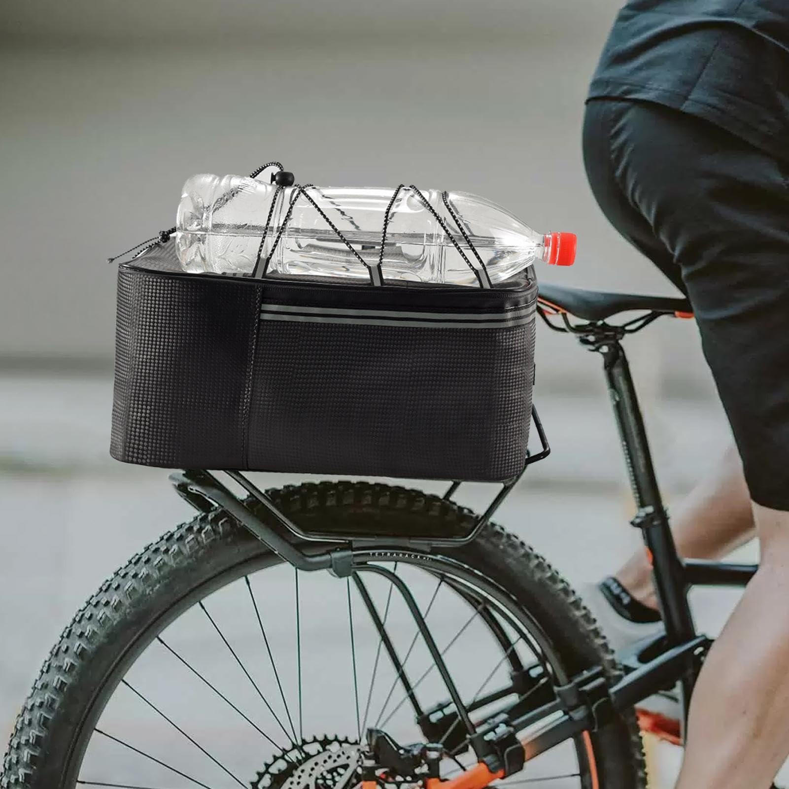 Borsa da Sella per Bici - Borsa da Sella per E-Bike con Copertura Antipioggia per il Pendolarismo | Borsa Rifrangente Impermeabile con Grande Capacità e Fibbie di Sicurezza per Viaggi, Ciclismo
