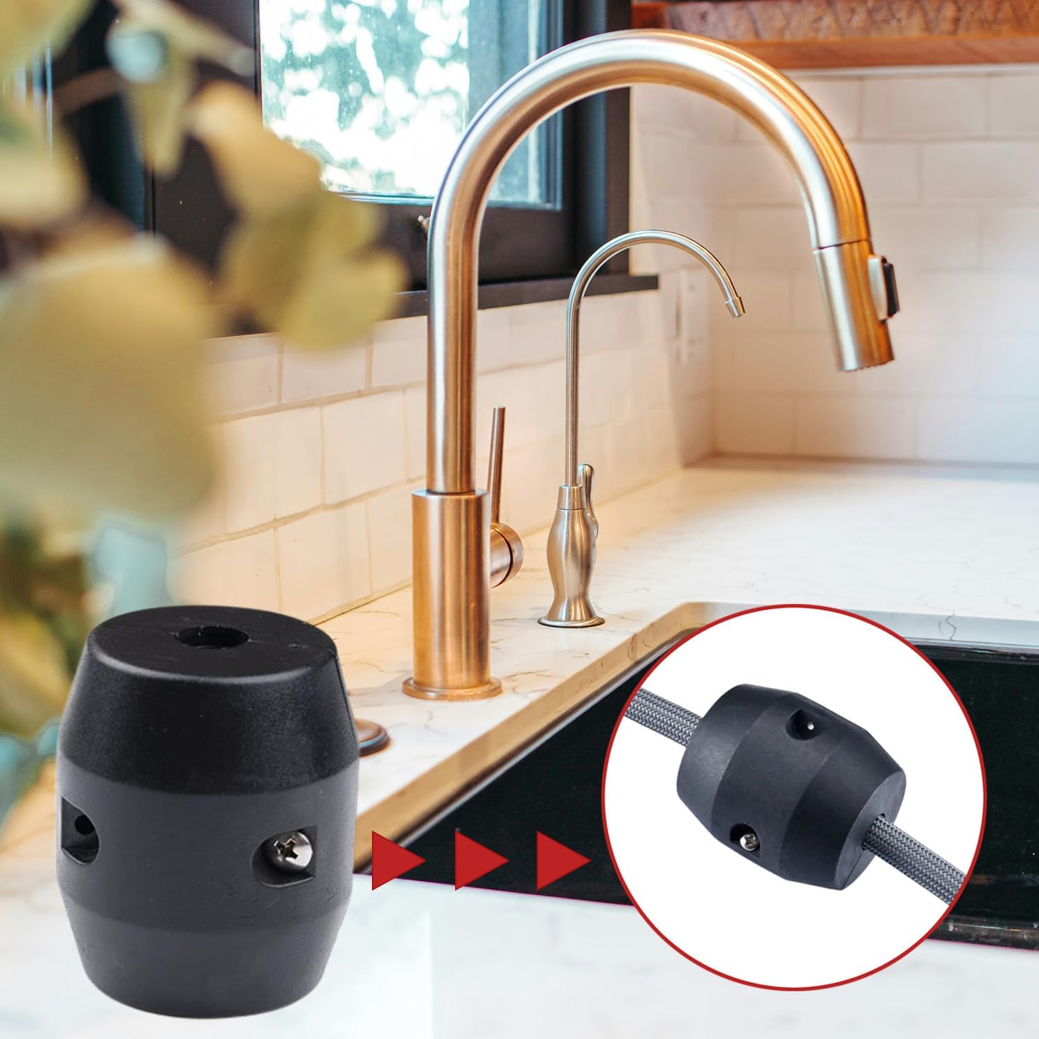 Pull Down Faucet Hose Weight Ball, Kitchen Pull-Down Faucet Hose Weight, Kitchen Sink Pull Out Sprayer Hose Ball Replacement Part, Faucet Accessory Ball