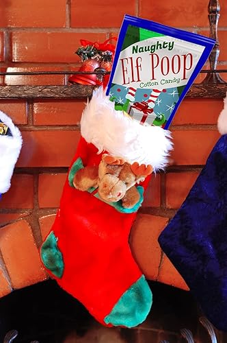 Miniatura 4 de Naughty Elf Poop - Relleno de algodón de caramelo para mujer, divertidos caramelos navideños de Papá Noel, novedosos gags de Navidad, dulces azules