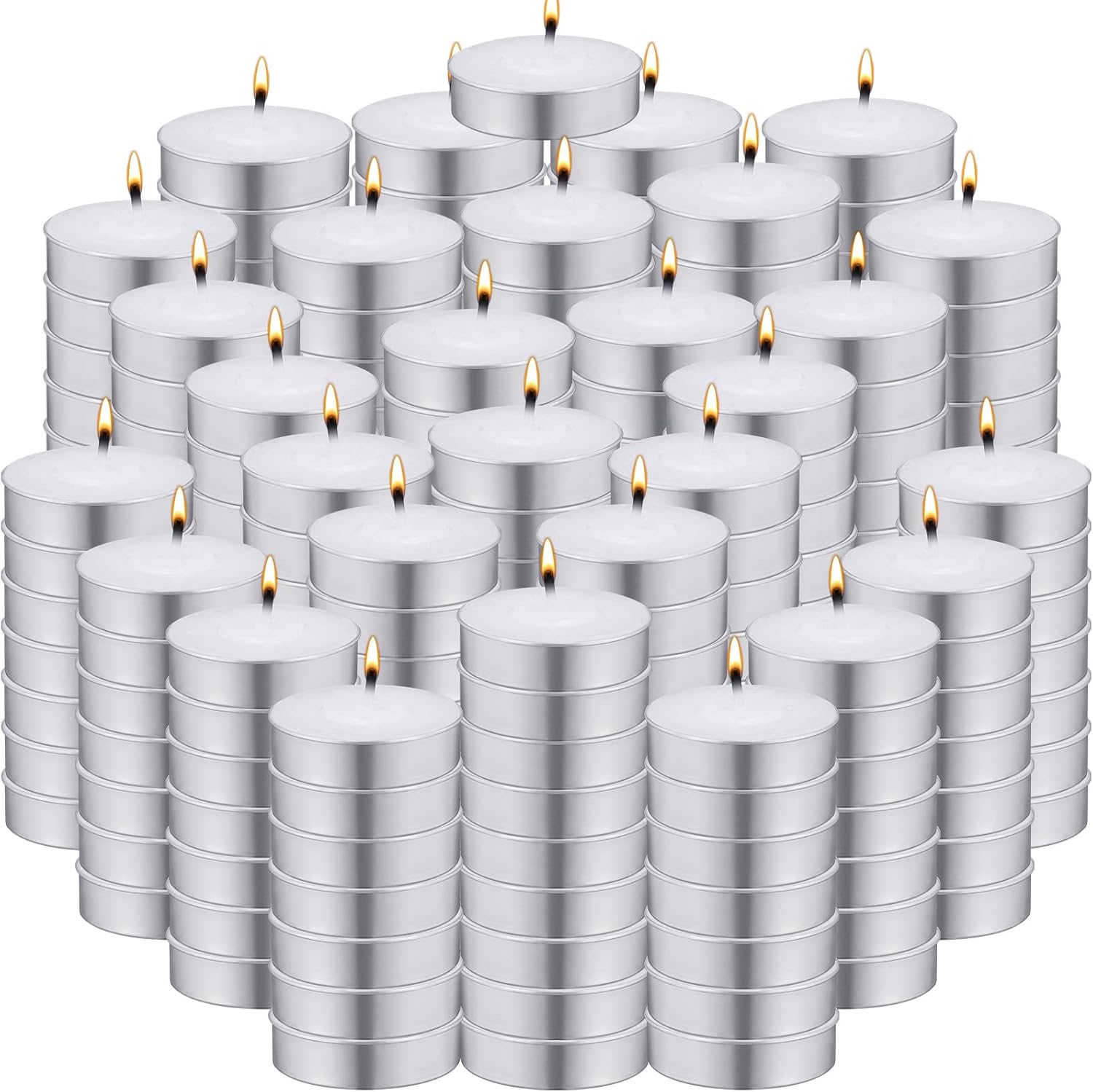 800 PCS White Unscented Tealight Candles Bulk, 4 Hour Burn Time, Mini Paraffin Votive Tealights Dripless Long Lasting Mini Candles for Home Pool SPA Shabbat Weddings