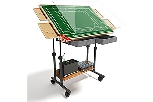 CODACE Standing Puzzle Table with Adjustable Tilting Board