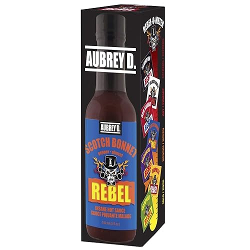 Miniatura 3 de Aubrey D. Rebel Scotch Bonnet - Salsa picante, sabor a pimienta picante para carne, pescado, pollo y verduras