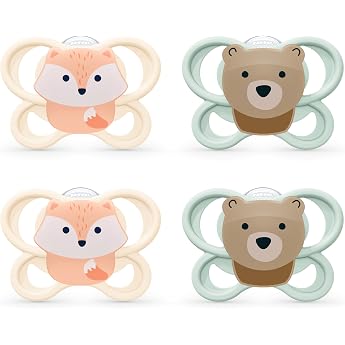 NUK Perfect Match Air Pacifiers, 0-6 Months, Pack of 4