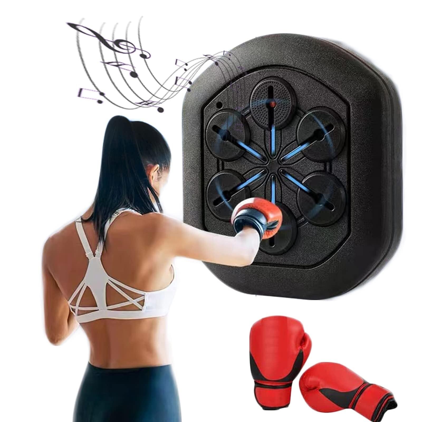 Équipement de boxe avec boxer musical pour briser la monotonie du fitness et du cardio