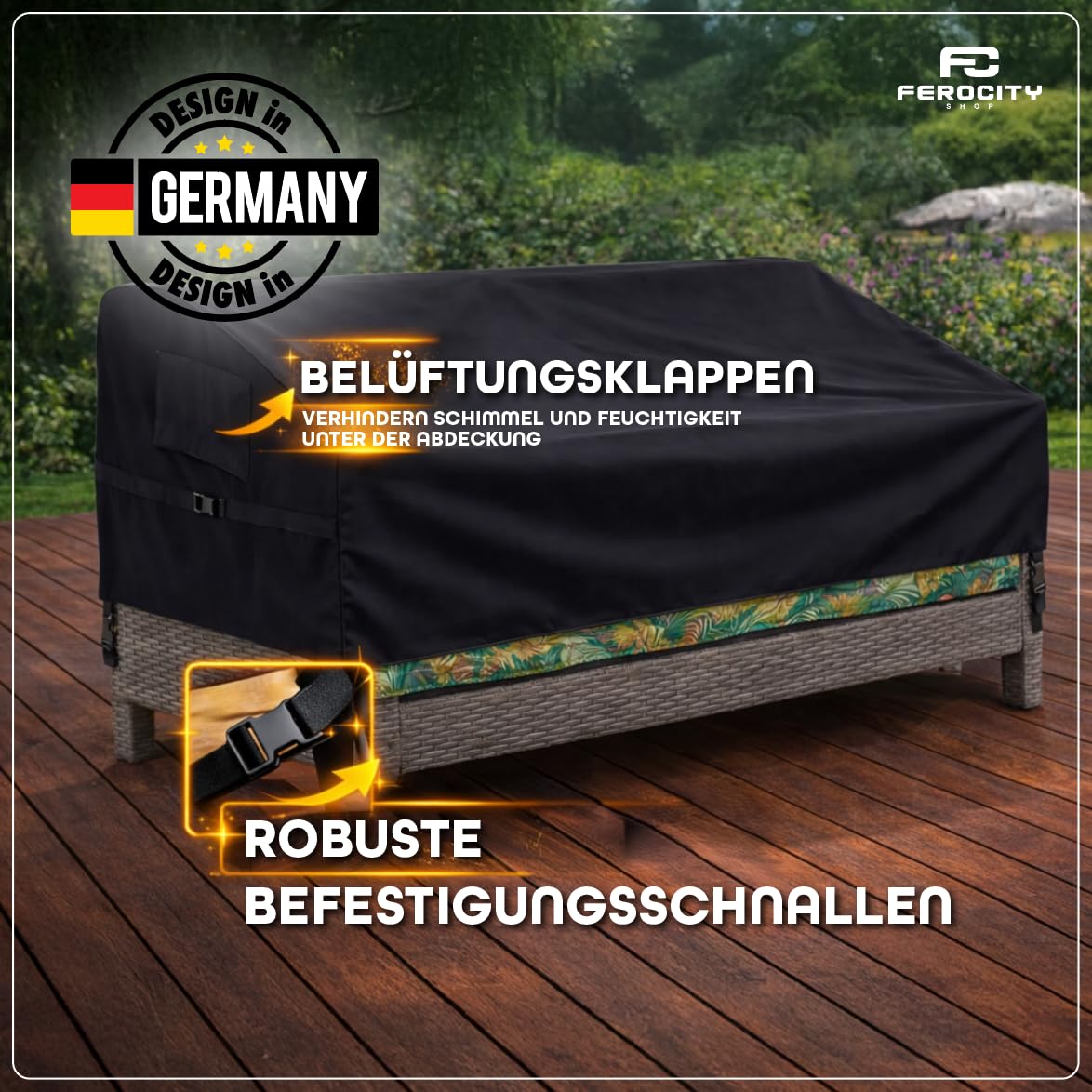 Gartenbank Abdeckung nach Maß Atmungsaktiv und Windabweisend fur 2/3/4 Sitzer Robuste Schutzhülle für Gartenmöbel Maßgefertigte Abdeckhaube Gartenbankabdeckung wasserabweisend [131]