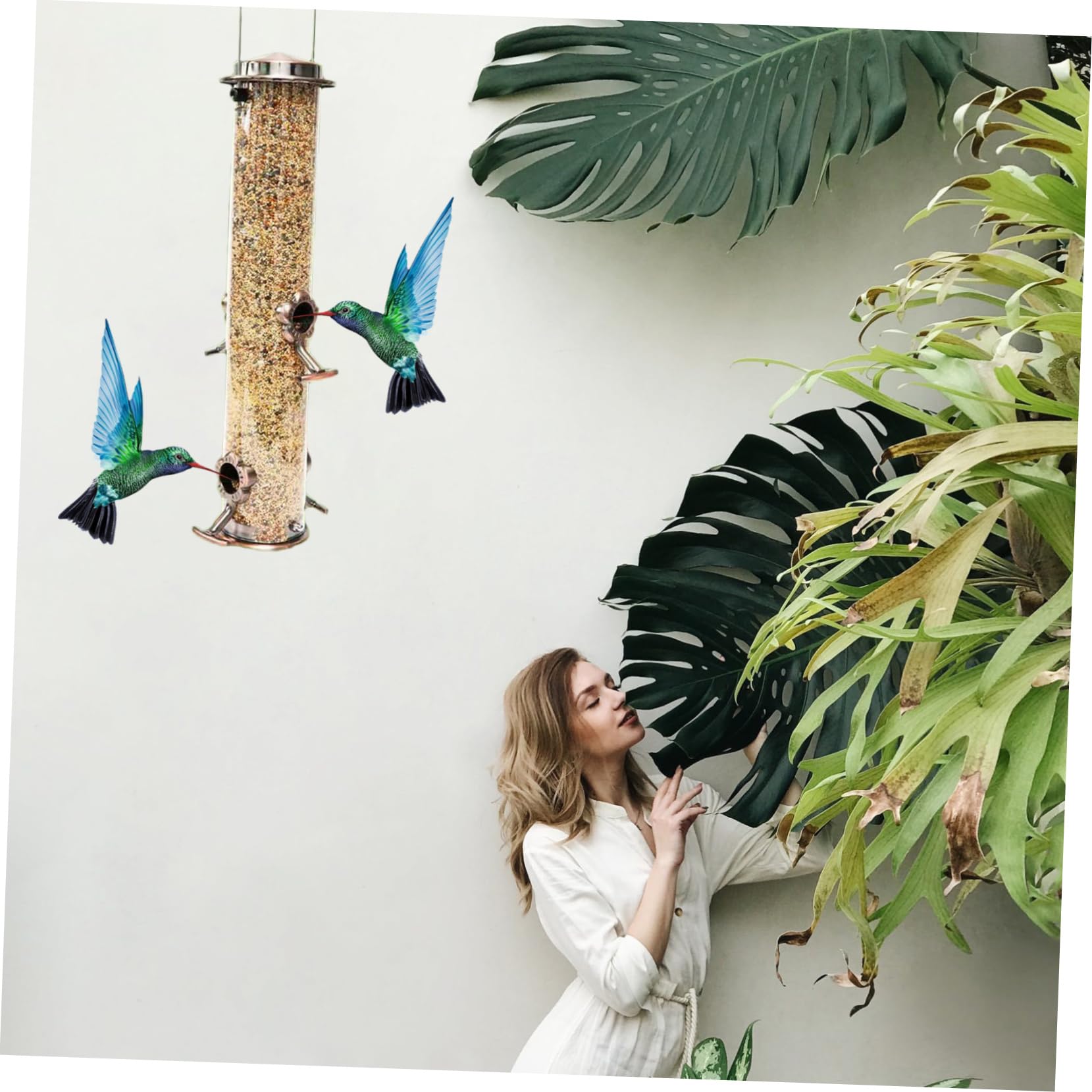 TOYANDONA Dispositivo Per Cibo Per Uccelli Da Appendere All'Esterno Mangiatoie Per Semi Mangiatoia Per Uccelli Da Esterno Per Colibrì Mangiatoia Sospesa Mangiatoia Per Uccelli Da