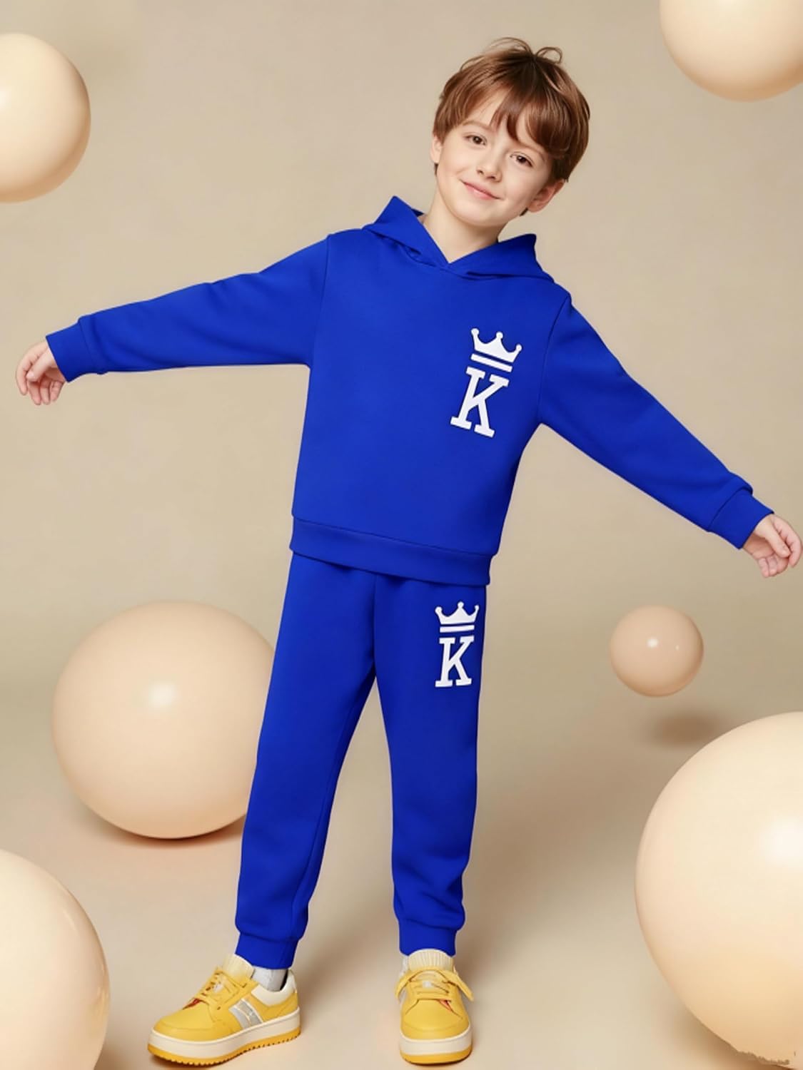 Toddler Boys Colorful Paint - Splatter Hoodie And Jogger Set, Soft Cotton Blend For All - Day Comfort