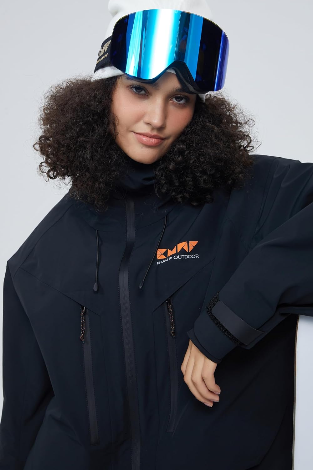 Mens Womens Ski Jacket Baggy Snowboard Coat 3M thinsulate Insulated Waterproof Snow Hoodie Loose Fit