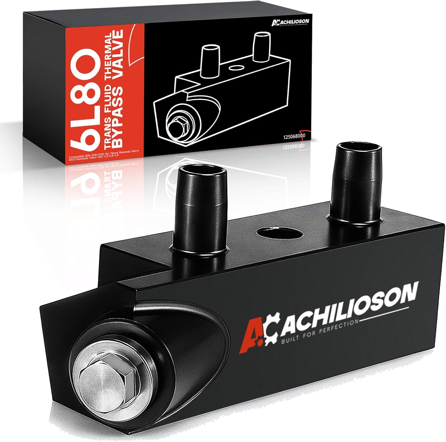 125068000 Trans Fluid Thermal Bypass Valve,6l80 Thermostat Bypass Kit Compatible with 2014-2018 Gm Tahoe Silverado Sierra 1500 Escalade Yukon 6l80 5.3l 6.2l 4.3l