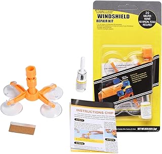 Steinschlag Reparaturset Windschutzscheibe, Auto Glas Reparatur Set für Die Reparatur von Rissen und Kratzern,Windschutzscheibe Reparaturset mit Scheibenkleber