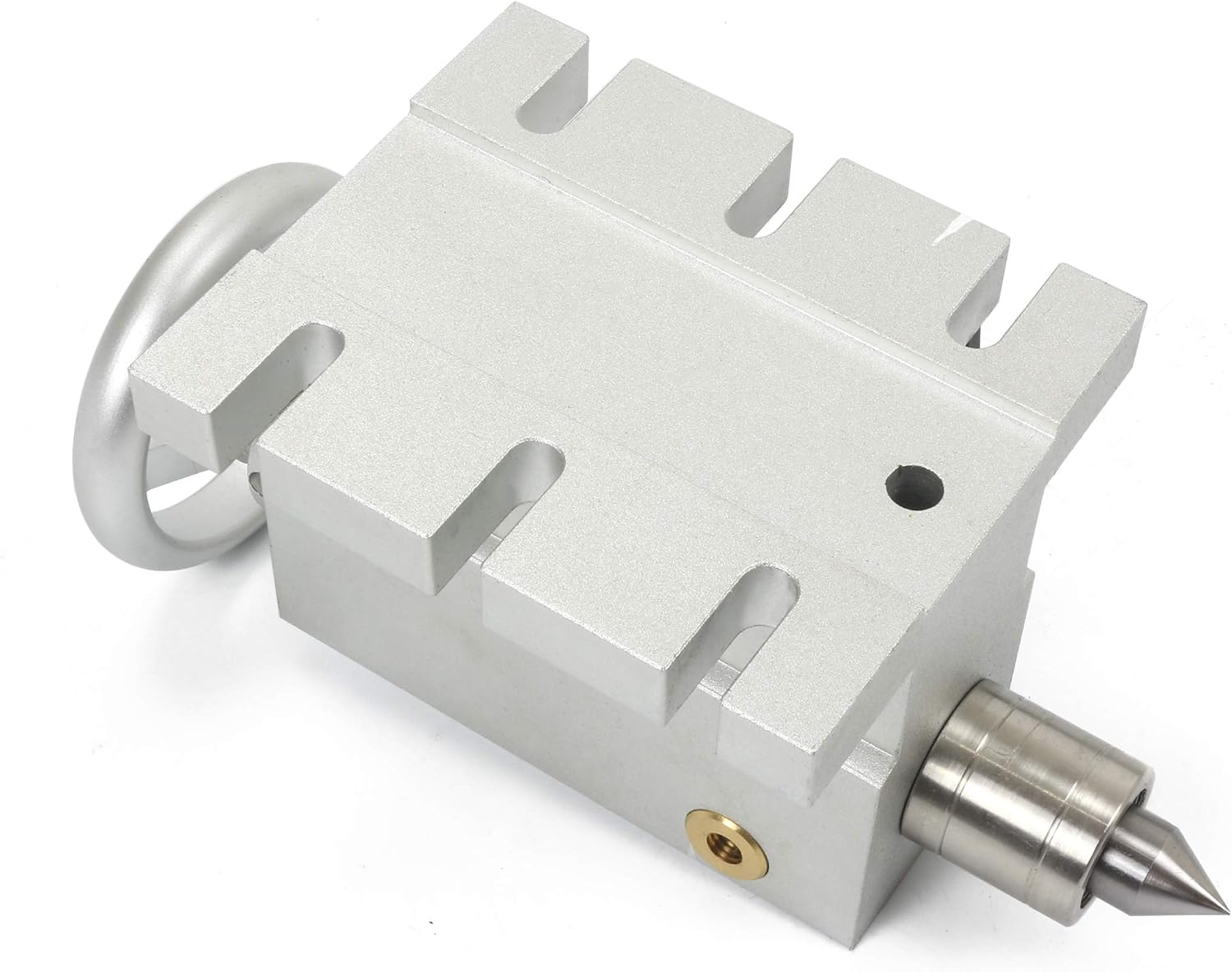 K11-100mm CNC Router 4th Axis Rotational Axis A axis 100mm 3 Jaw Chuck Rotary Table Dividing Head Reducing ratio 6:1 with 65mm Tailstock for CNC Milling Engraving Machine - - 