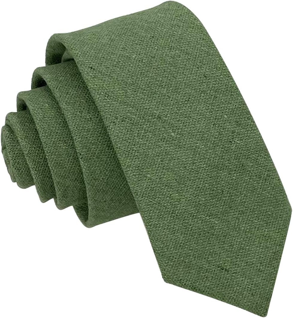 Kebocis Mens Cotton Necktie Skinny Tie for Men