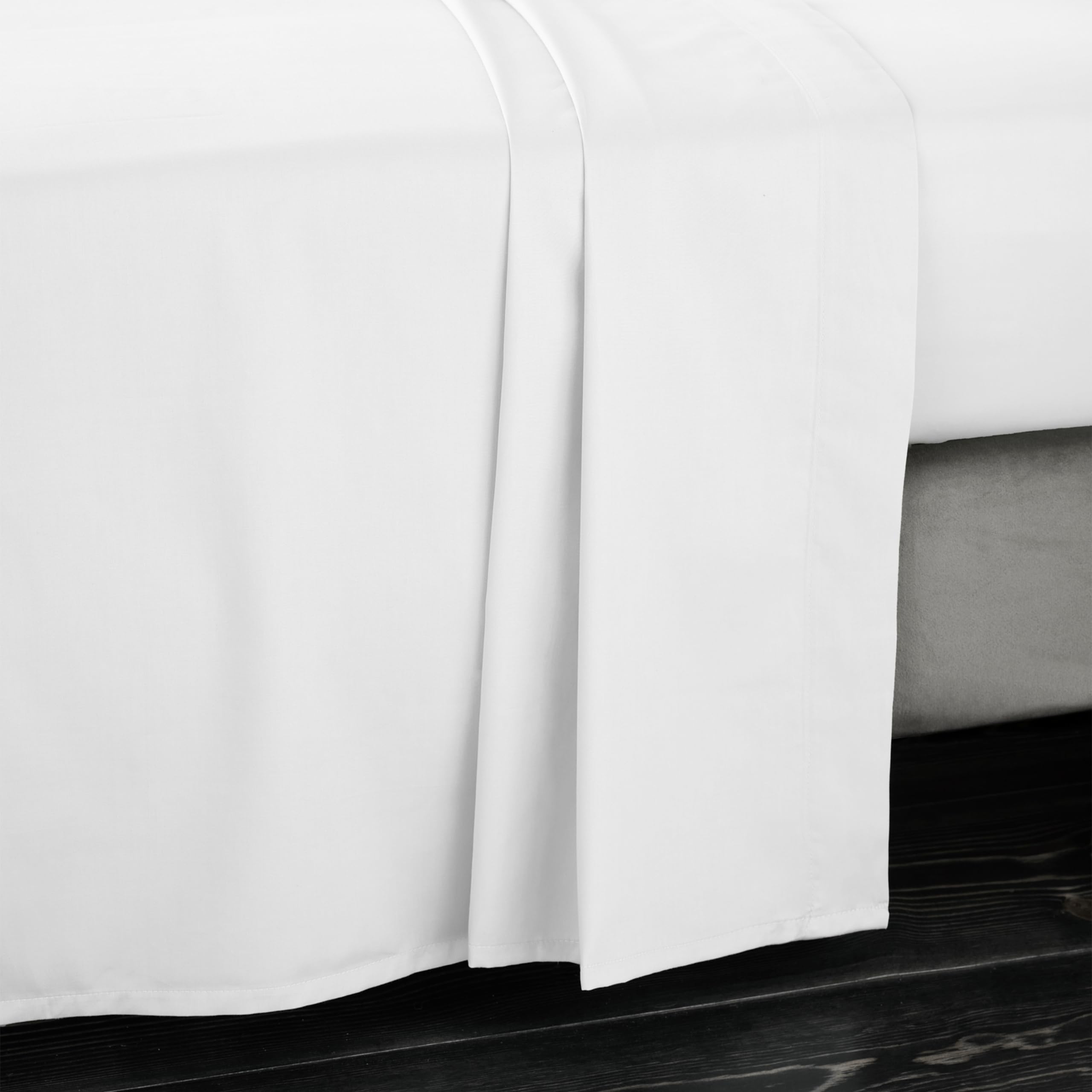 Rackhams 400 Thread Count Cotton Sateen Flat Sheet - King