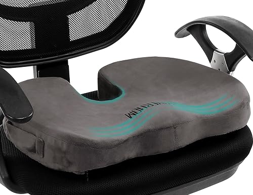 foverhom Coussin de Siège en Mousse Mémoire Gel 