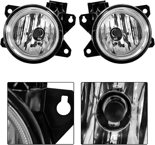 Miniatura 6 de munirater Conjunto de lámpara antiniebla de repuesto para el lado del pasajero y del conductor para Civic Coupe/Sedan 2019 2020 con bombillas H8 +