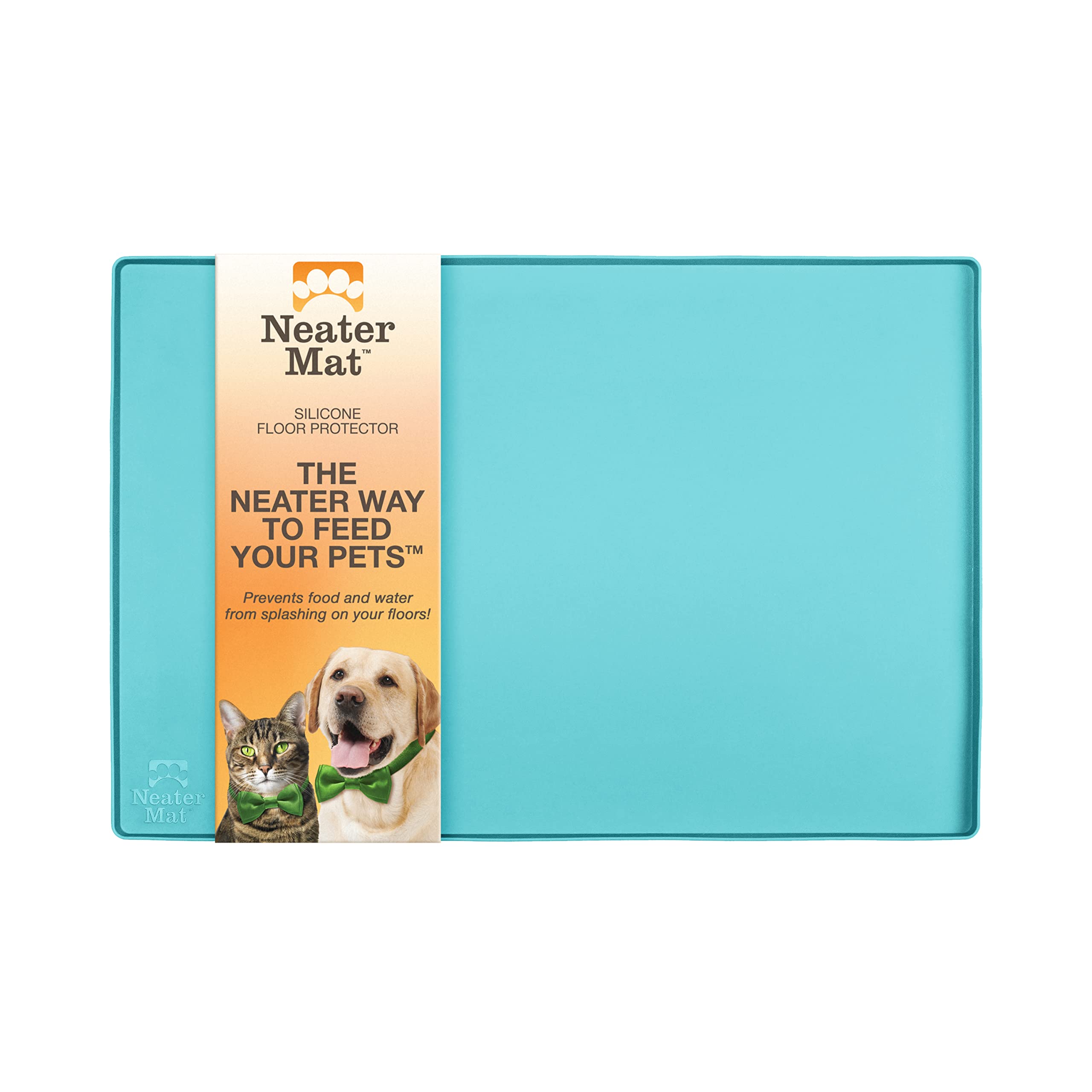 Tappetino Silicone Per Ciotole Animali Neater Mat | Impermeabile E Facile Da Pulire (Cappuccino, 48x30 Cm) - Foto 13