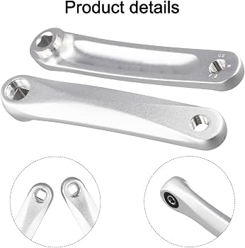 Manivelle De Vélo à Trou Carré En Alliage D'Aluminium – 170 Mm, Compatible Moteur Bafang