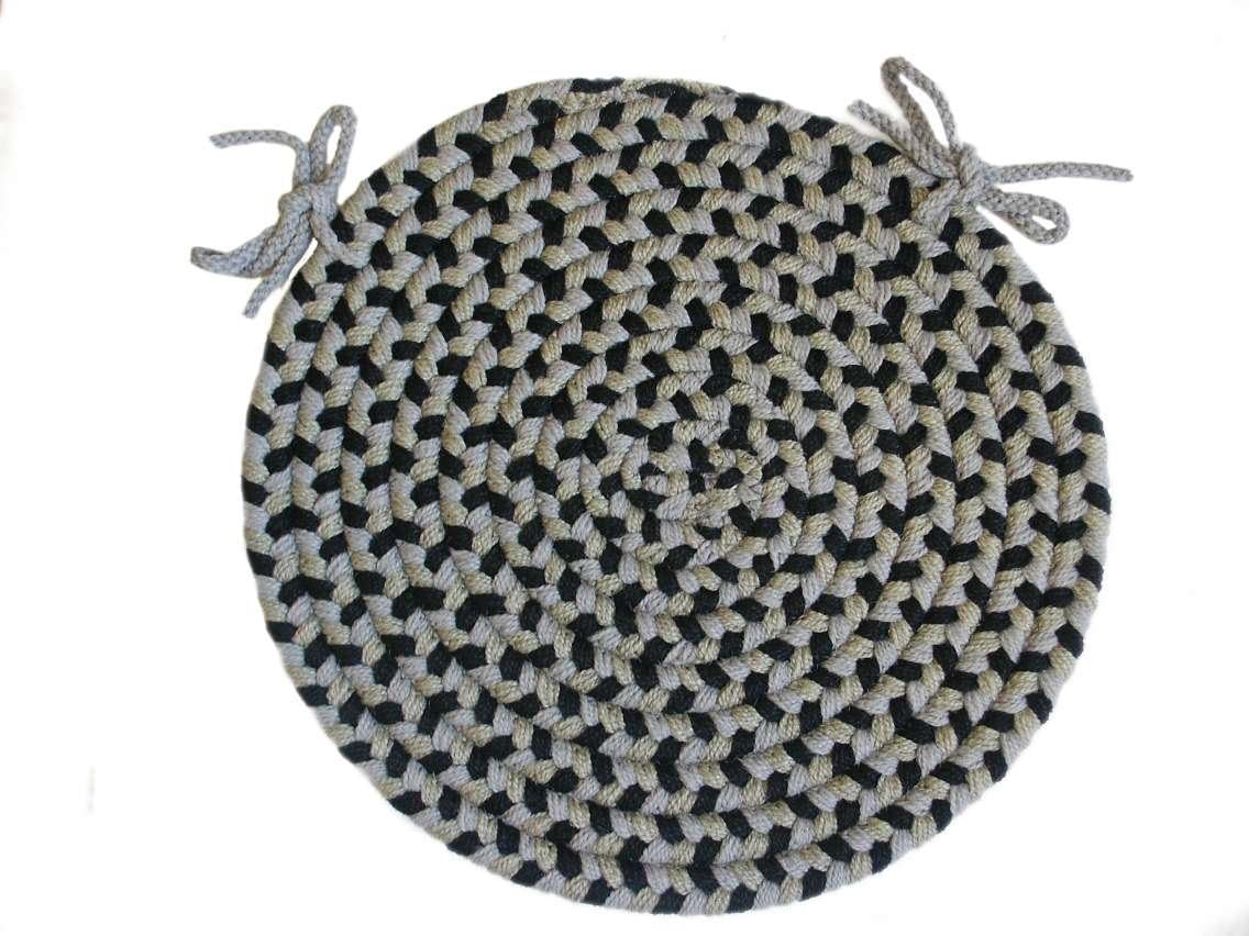 Plateau Braided Chair Pad, 15Inch, Mist Home & Kitchen