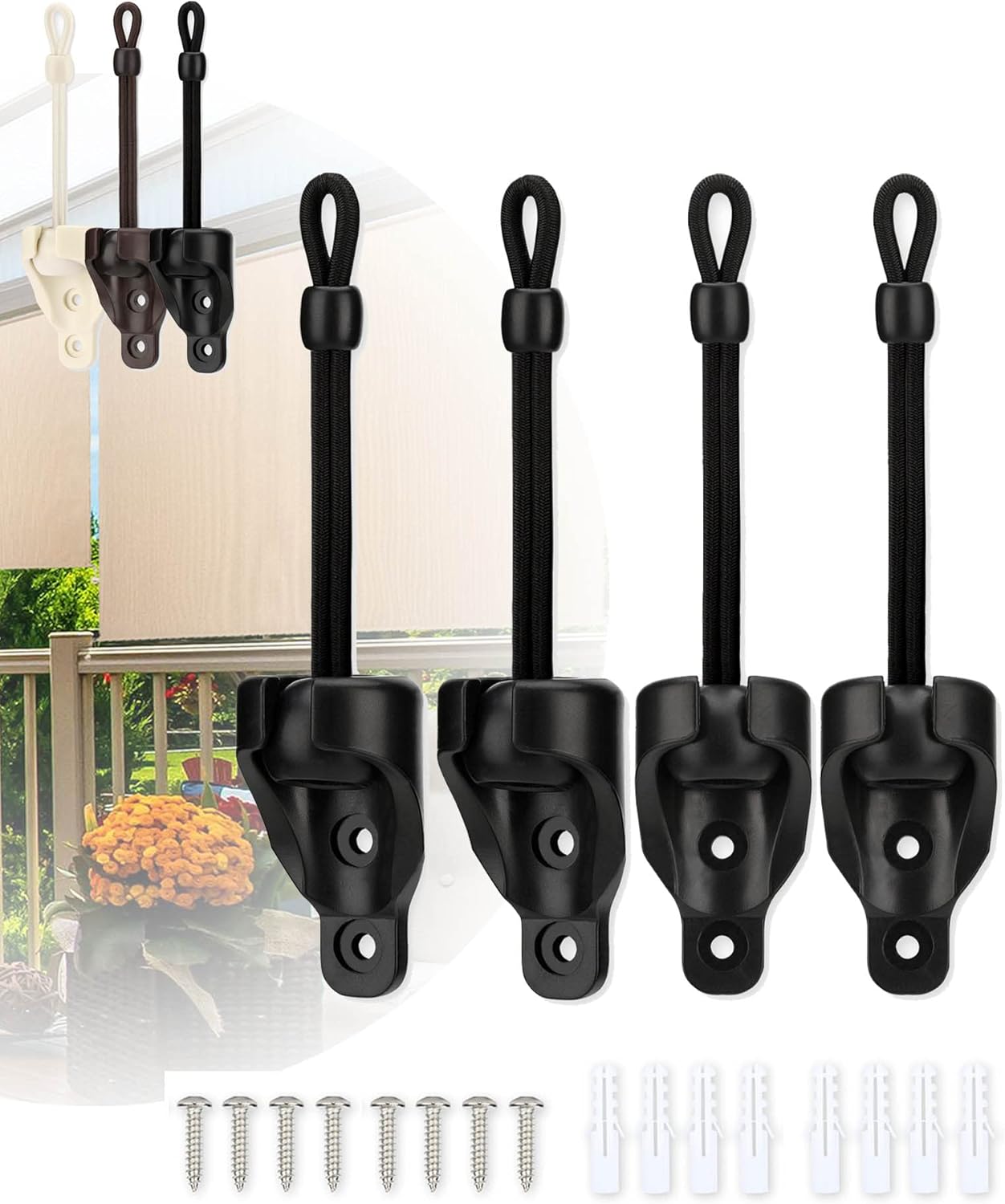 IVYSUN Universal Sun Shade Replacement Parts Bungee Tie