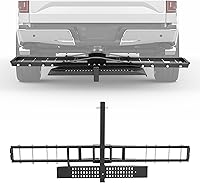 ECOTRIC 500LB Heavy Duty Hitch Mount Motorcycle Carrier Rack for Dirt Bikes & Scooters - Steel w/ Ramp, Anti-Sway Lock