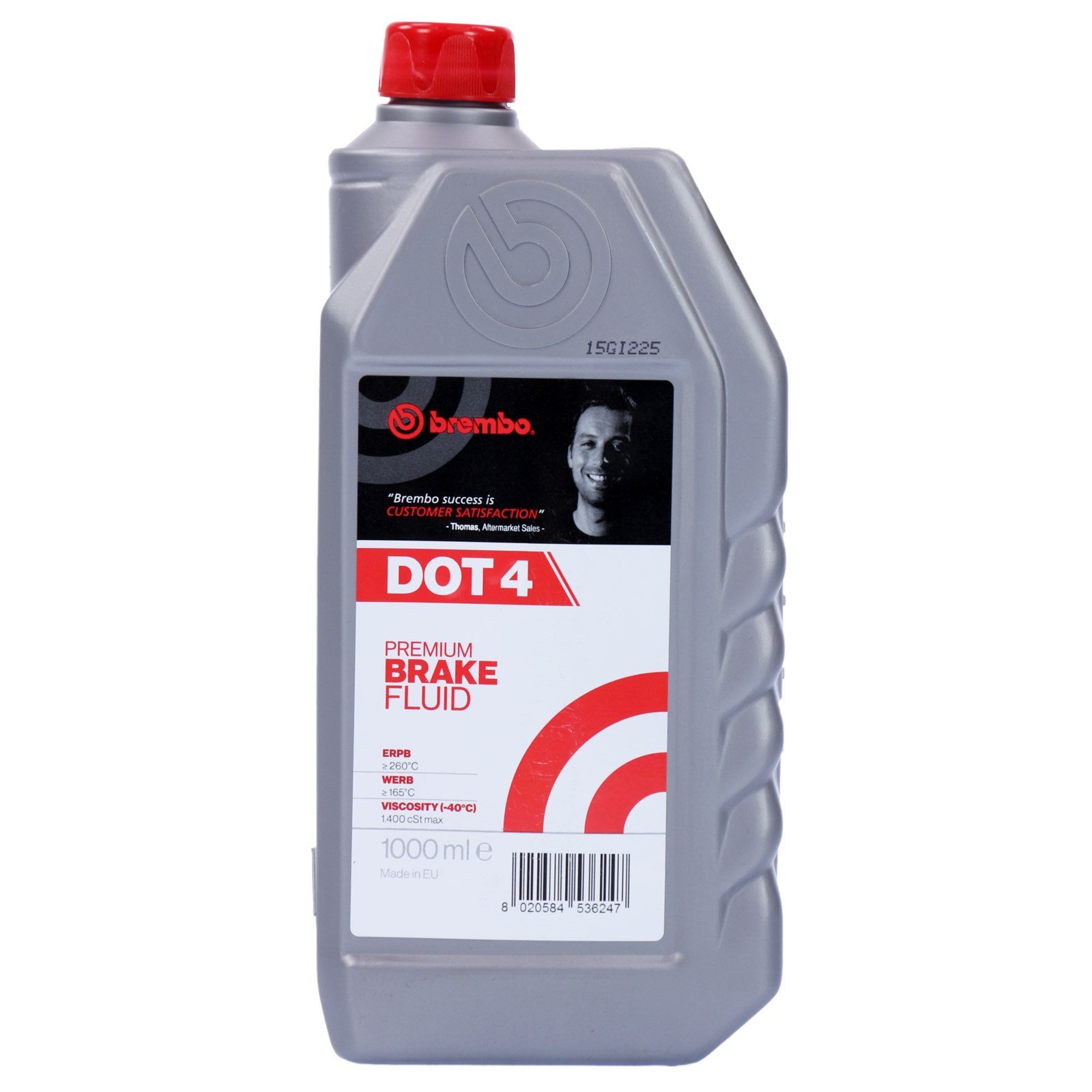 1 X 1 litri BREMBO liquido freni DOT4 Dot 4 auto Frecce l05010 31907213