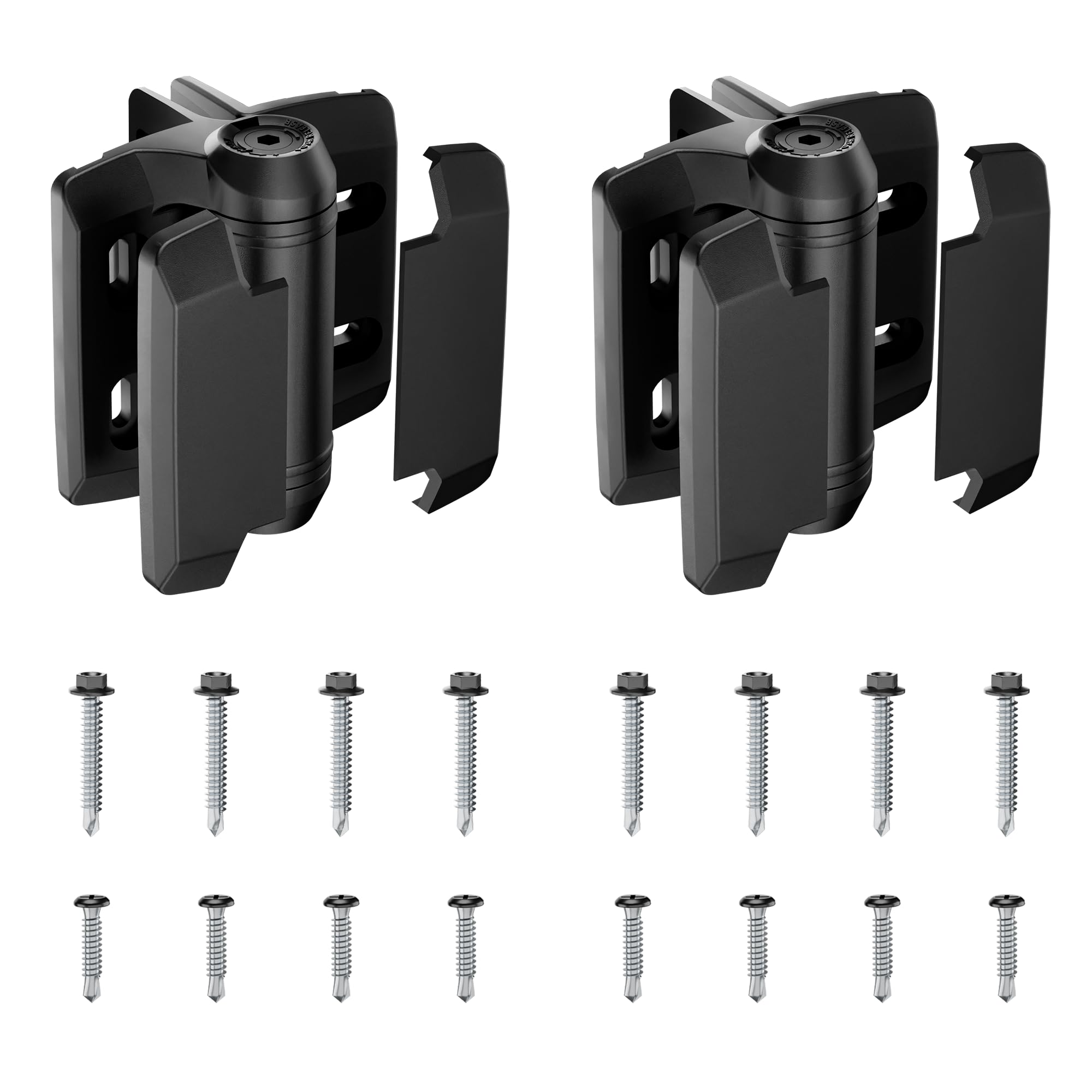 Charnière de portail nylon lot de 2 carrées fermeture automatique pour porte de piscine sécurisée
