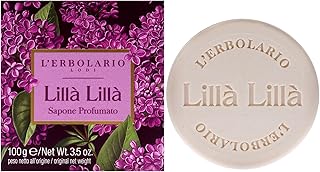 L'Erbolario Lilac Lila Perfumed Soap - Soap Bar Provides Gentle Cleansing Action - Perfumed Body Soap - Rich in Coconut, Sunflower and Canola Oils - Scented Soap for Moisturised Skin - 3.5 oz
