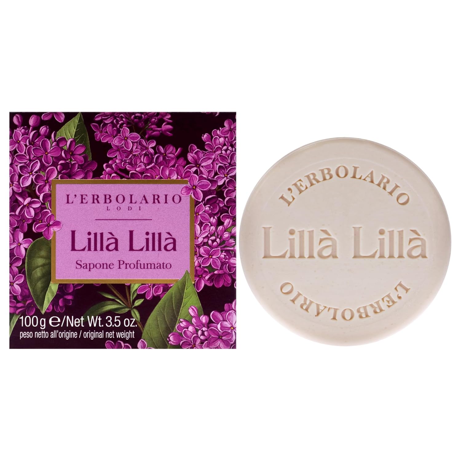 L’Erbolario Lilac Lila Perfumed Soap – Soap Bar Provides Gentle Cleansing Action – Perfumed Body Soap – Rich in Coconut, Sunflower and Canola Oils – Scented Soap for Moisturised Skin – 3.5 oz L’Erbolario Lilac Lila Perfumed Soap – Soap Bar Provides Gentle Cleansing Action – Perfumed Body Soap – Rich in Coconut, Sunflower and Canola Oils – Scented Soap for Moisturised Skin – 3.5 oz