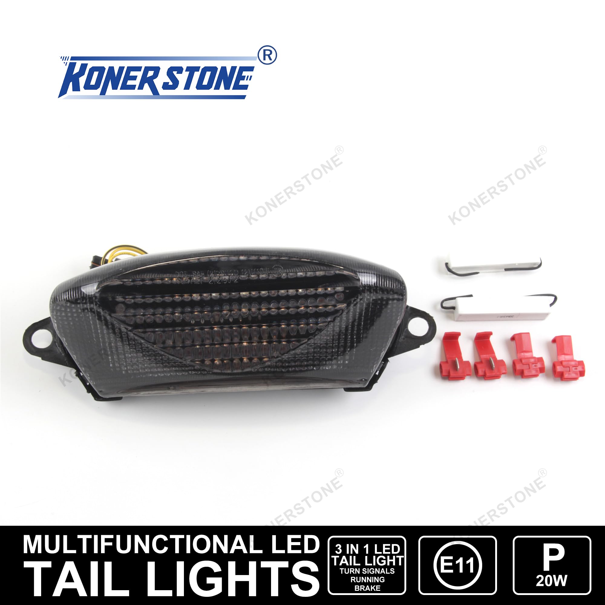 Rücklicht für Hon.da VTR1000 1997–2005 Blinker, Bremse, Rücklicht, integriertes Motorrad-Ersatzzubehör, VTR 1000, klare Linse 1998, 1999, 2000, 2001, 2002, 2003, 2004