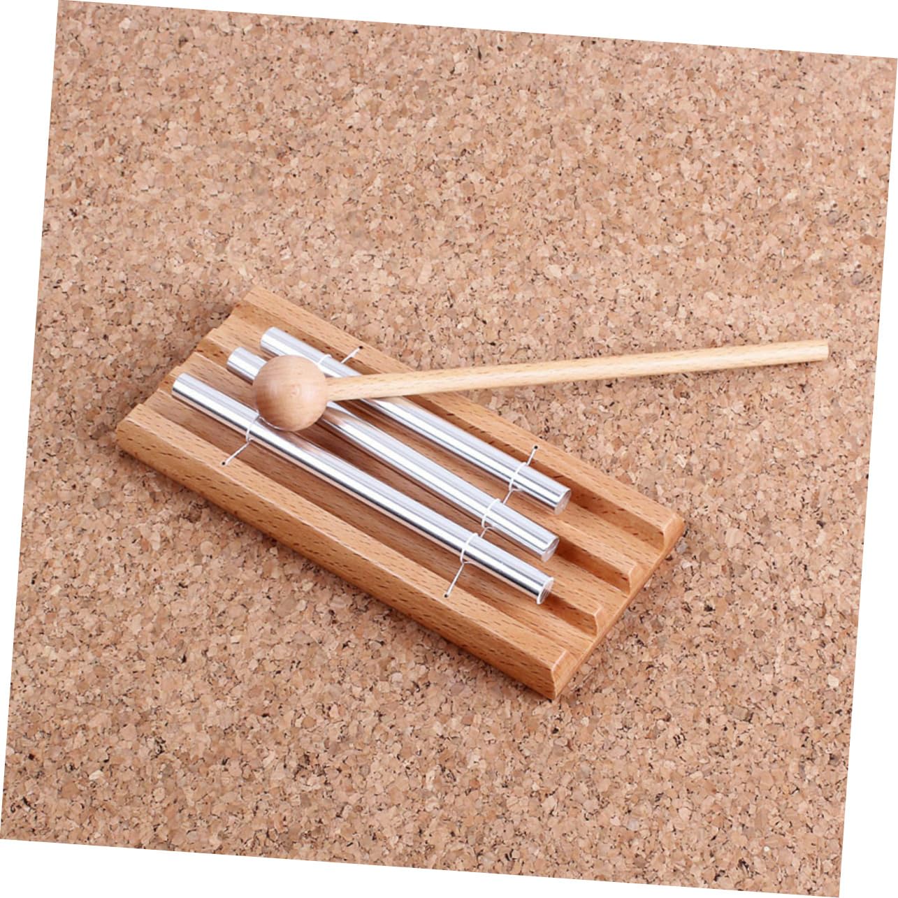 VANZACK Three Tone Chime Bell Educational Chime for Portable Meditation Yoga Percussion Instrument Soothing Sound for Classroom Management Music Enlightenment