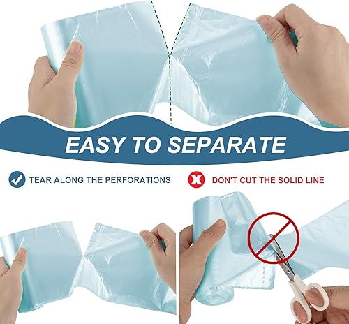 Miniatura 9 de Magesh - Bolsas de basura pequeñas, bolsas de basura pequeñas de 4 galones, bolsas de basura pequeñas, forros de basura fuertes para baño,