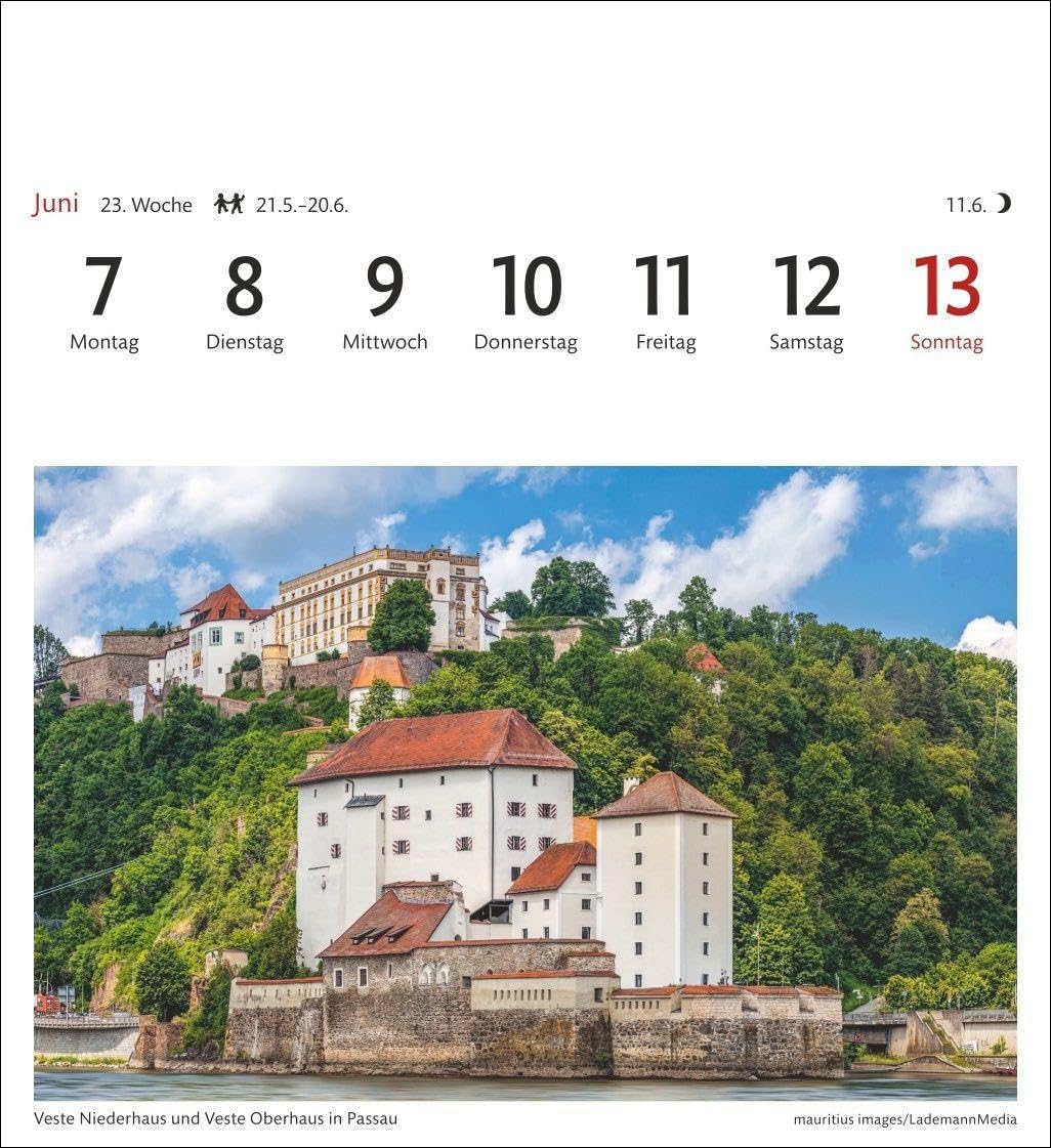 Deutschland Sehnsuchtskalender 2027 - Wochenkalender mit 53 Postkarten: Reise-Kalender mit 53 hochwertigen Postkarten der schönsten Plätze Deutschlands. Postkartenkalender 2027. 16 x 17,5 cm