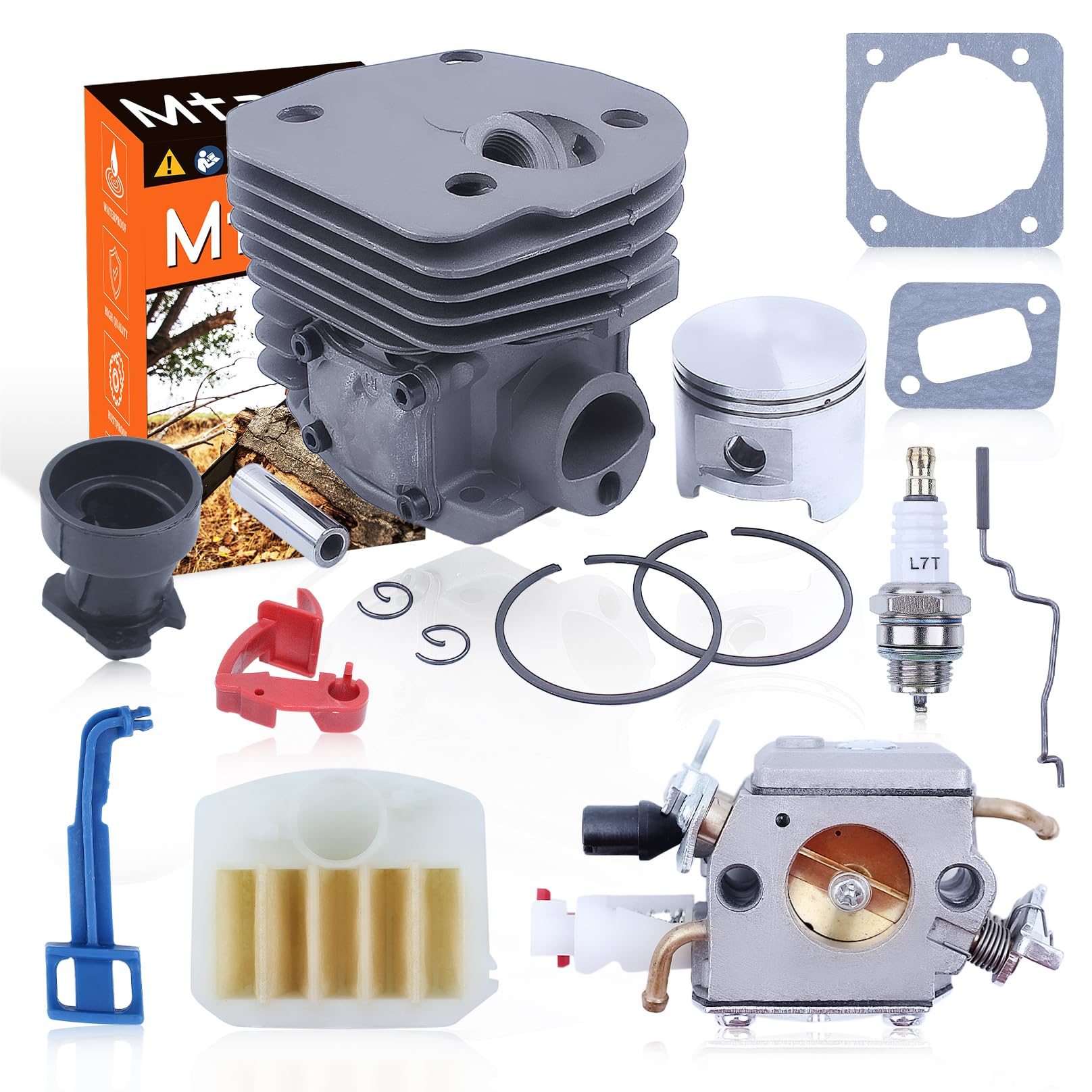 Amazon.com: Mtanlo Big Bore 45Mm Cylinder Piston Kit For Husqvarna