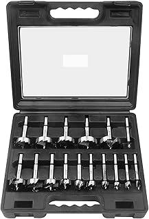 Forstner Bit Set 16Pcs - Forstner Bit Wood Drilling, Forstner Drill Bit with Center Positioning