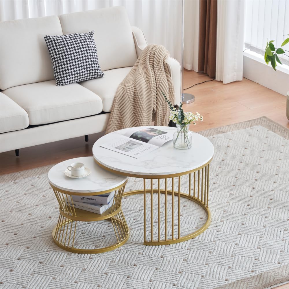センターテーブル ネストテーブル 丸円型テーブル天板大理石調 北欧風ローテーブル 新作登場】センターテーブル ネストテーブル 丸 円型テーブル 北欧風