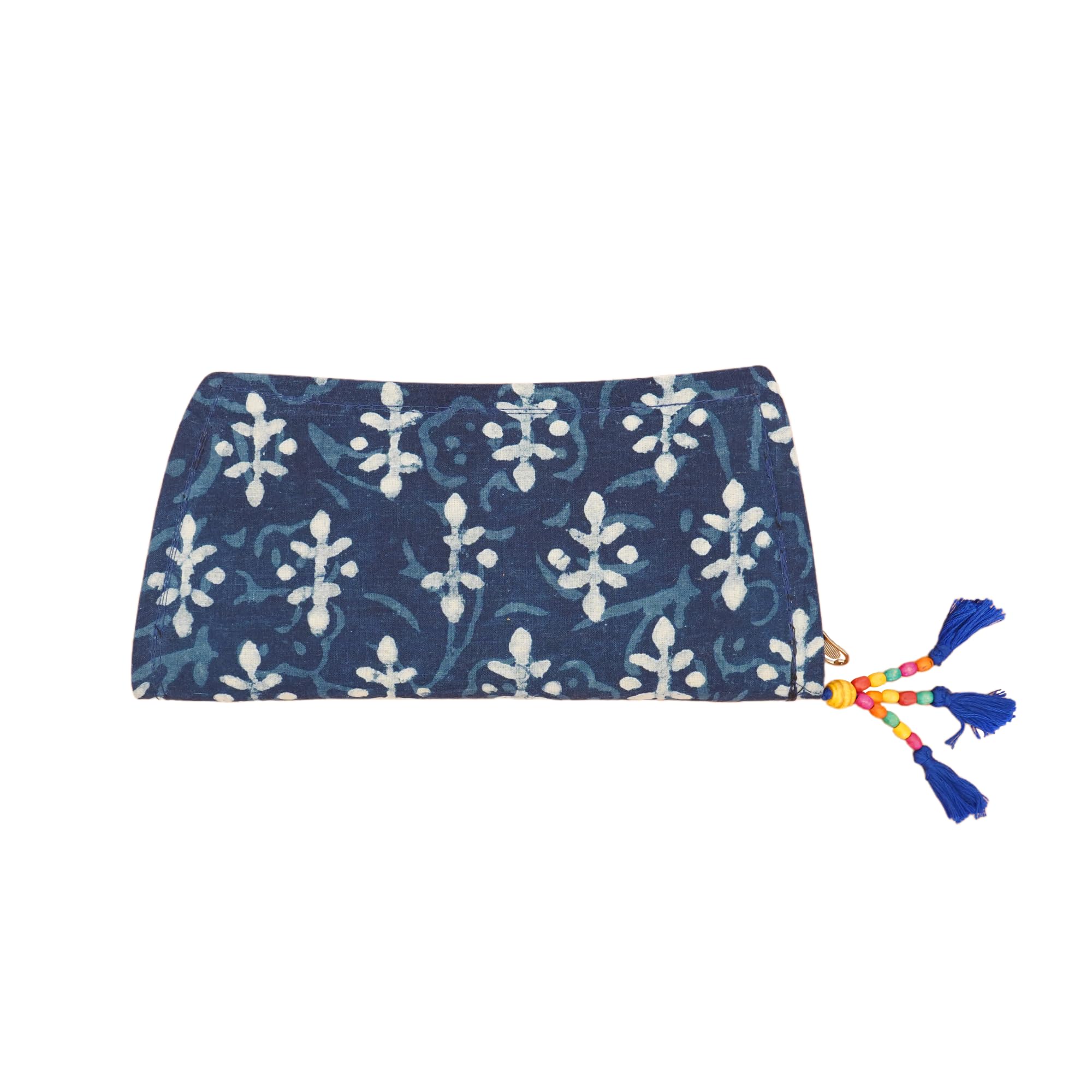 Chitralekha Traditional Indigo Print Clutch for Women I For Daily Use I Carry Mobile, Cards & Cash I Cotton | Hand Purse (Design-5) (B0D7MMSWCG) Amazon Price History, Amazon Price Tracker