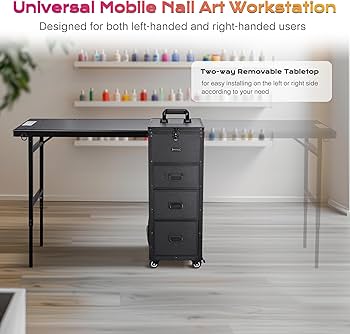 e☆　新品BYOOTIQUE 折りたたみ ネイルテーブル ネイルデスク Amazon.co.jp: BYOOTIQUE 折りたたみ みドレッサー 取り外し可能 両